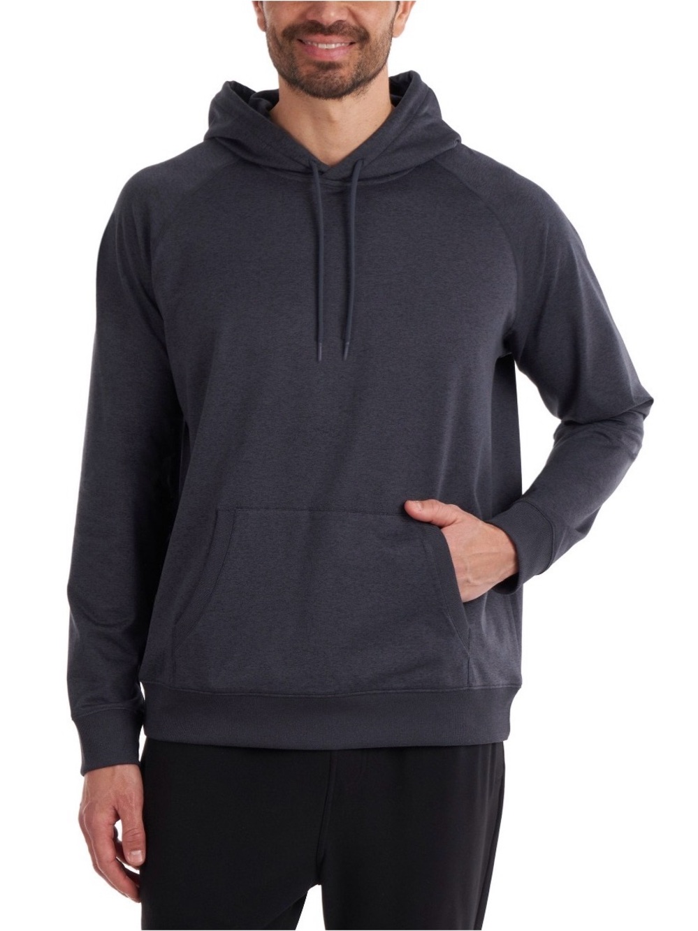 Kirkland Signature Men's Dark Blue Light Hooded Pullover  - Casual Hoodie